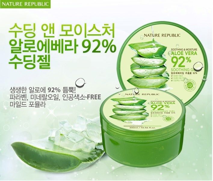 Gel dưỡng đa năng Nature Republic Soothing & Moisture Aloe Vera 92%